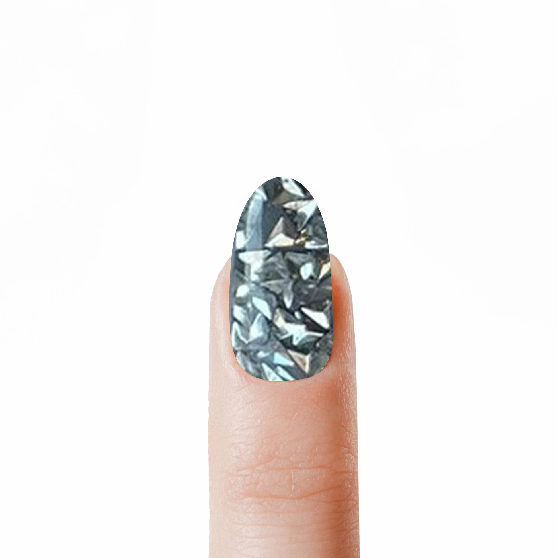 Nice Strass 02 Argento Bluc