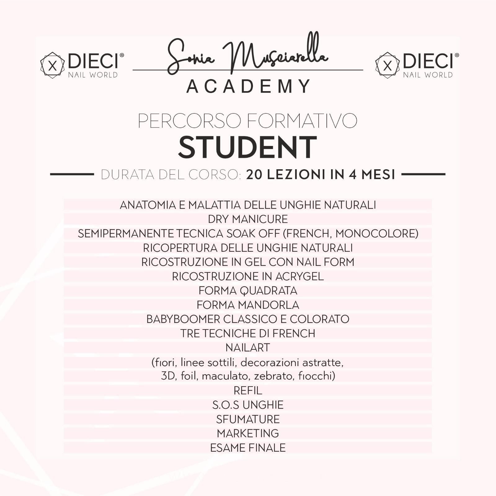 Percorso Student Dieci Nail - Acconto